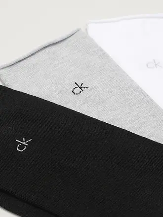 CALVIN KLEIN | Socken 3er Pkg white / grey melange / black | 